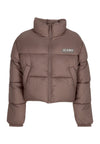 KARL KANI Piumino Corto Donna W Sport Patch Crop Puffer Jacket Taupe da donna