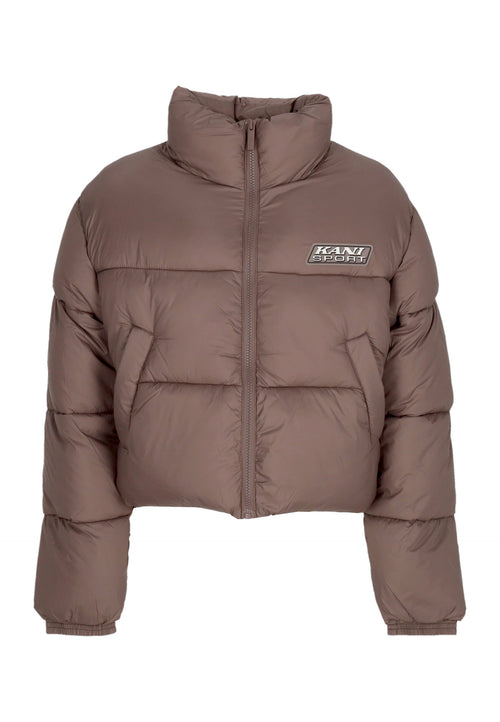 KARL KANI Piumino Corto Donna W Sport Patch Crop Puffer Jacket Taupe da donna