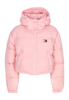 Tommy Hilfiger Piumino Donna Crop Alaska Puffer Ballet Pink da donna