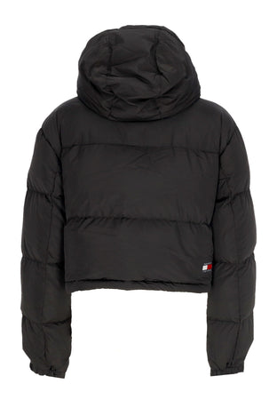 Tommy Hilfiger Piumino Donna Crop Alaska Puffer Black da donna