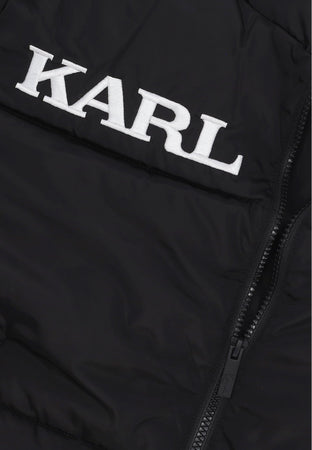KARL KANI Piumino Donna W Retro Essential Puffer Jacket Black da donna