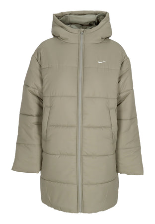 Nike Piumino Donna W Sportswear Therma-fit Classic Parka Light Army/white da donna