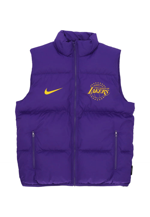 NIKE NBA Piumino Smanicato Uomo Nba City Edition Puffer Vest Loslak Field Purple da uomo