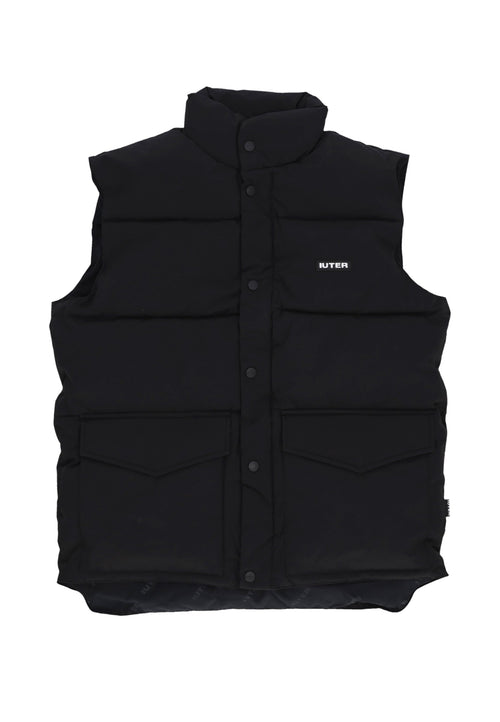 IUTER Piumino Smanicato Uomo Puff Vest Black da uomo