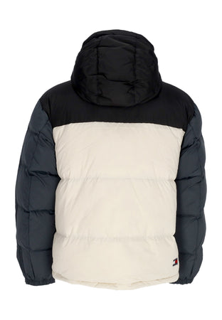 Tommy Hilfiger Piumino Uomo Alaska Colorblock Puffer Newsprint Multi da uomo