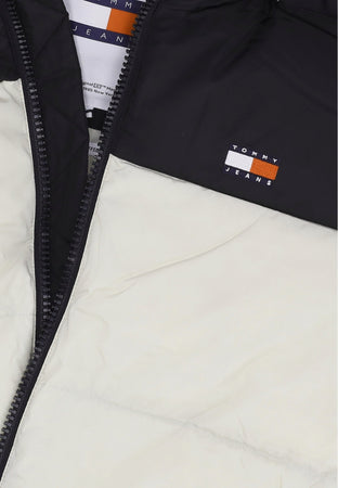 Tommy Hilfiger Piumino Uomo Alaska Colorblock Puffer Newsprint Multi da uomo