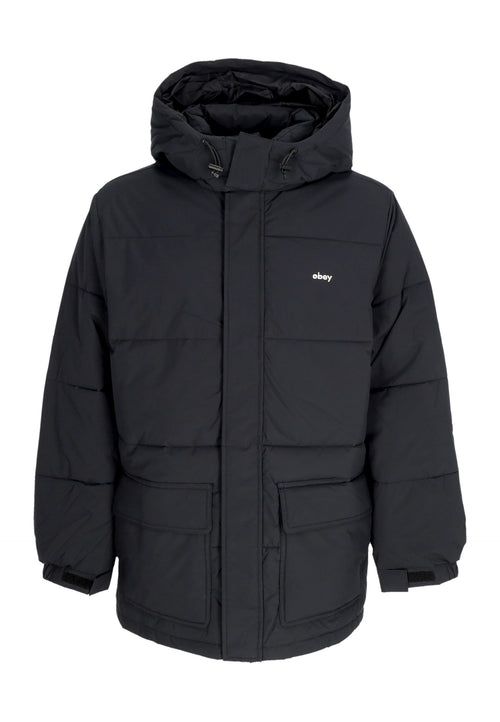 OBEY Piumino Uomo Brunswick Puffer Black da uomo