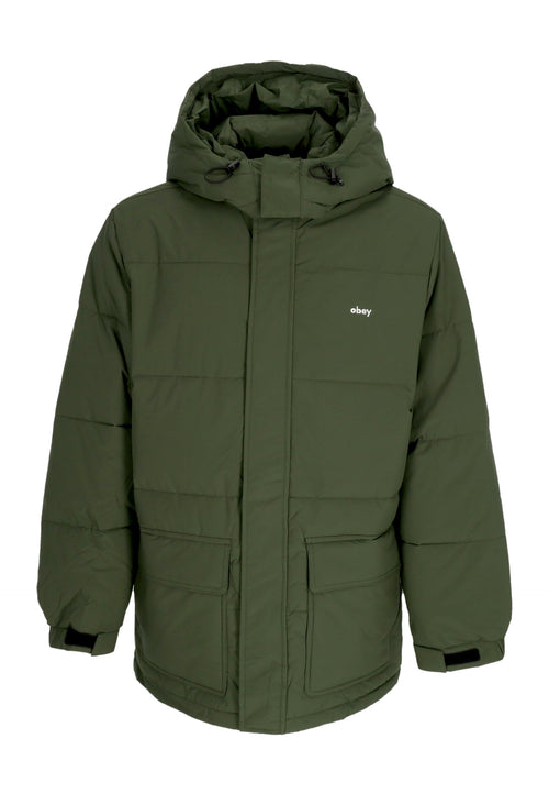 OBEY Piumino Uomo Brunswick Puffer Kombu Green da uomo