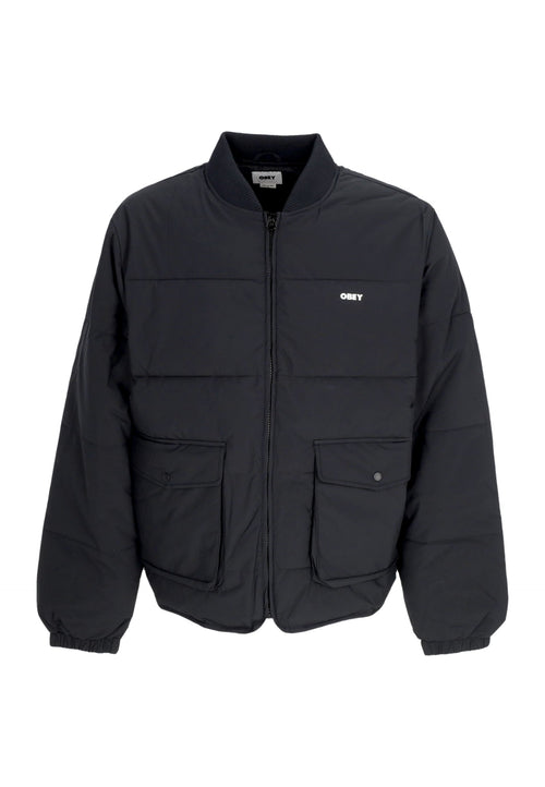 OBEY Piumino Uomo Charlie Jacket Black da uomo