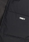 OBEY Piumino Uomo Charlie Jacket Black da uomo