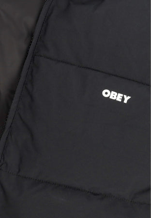 OBEY Piumino Uomo Charlie Jacket Black da uomo