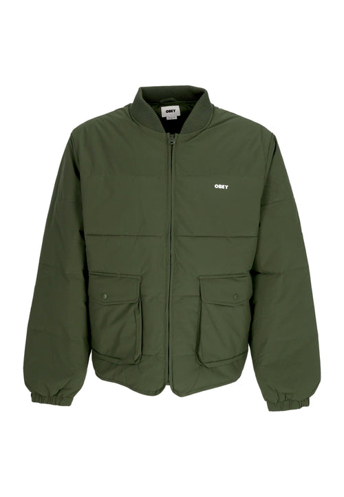 OBEY Piumino Uomo Charlie Jacket Kombu Green da uomo