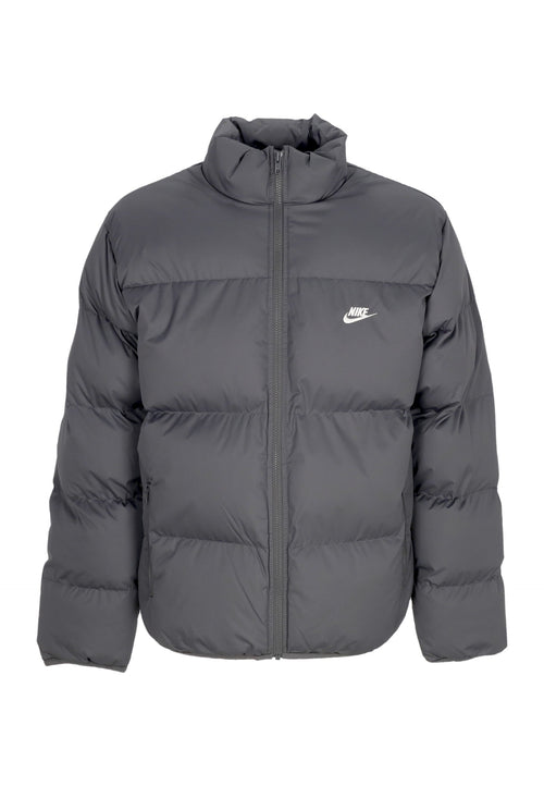 Nike Piumino Uomo Club Puffer Jacket Iron Grey/white da uomo