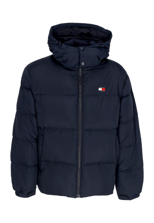 Tommy Hilfiger Piumino Uomo Flag Back Alaska Puffer Ext Dark Night Navy da uomo