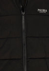 PHOBIA Piumino Uomo Foggy Logo Puffy Jacket Black da uomo