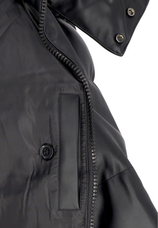 WASTED PARIS Piumino Uomo Kingdom Hooded Puffer Jacket Black da uomo