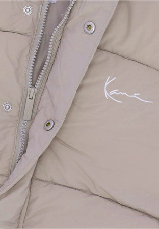 KARL KANI Piumino Uomo Small Signature Puffer Jacket Light Grey da uomo