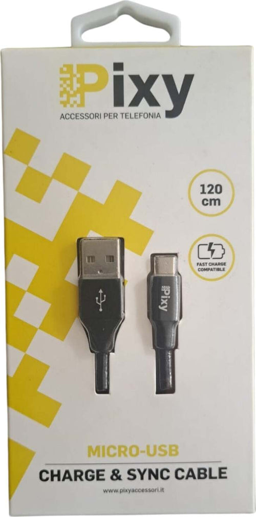 Pixy-Cavo-Micro-Usb-1.20mt-BLACK