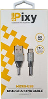 Pixy-Cavo-Micro-Usb-1.20mt-Grigio