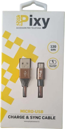 Pixy-Cavo-Micro-Usb-1.20mt-MARRONE
