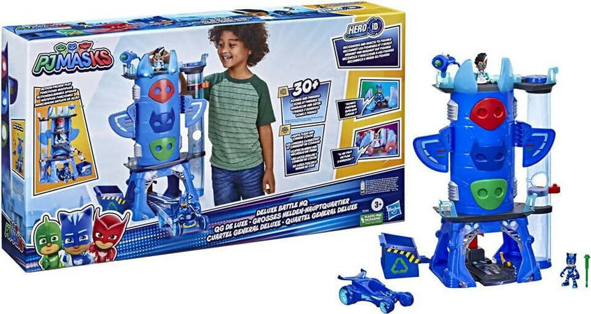 Pj-Mask-Mega-Quartier-Generale-Deluxe-Battle-Headquarters-Playset-2-Action-Figures,-Cat-car,-E-Molto-Altro-+-3-A-Hasbro