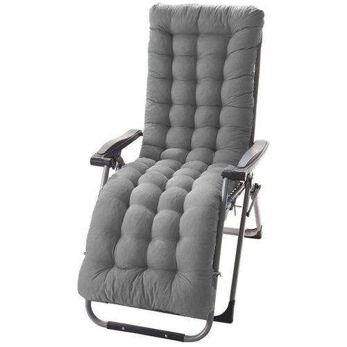 Sedia a sdraio con cuscino Zero Gravity poltrona reclinabile in acciaio da esterno