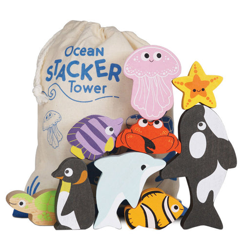 Animali dell'oceano impilabili 18+ LE TOY VAN