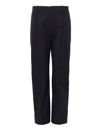 Bottega Veneta Pantalone in Twill Blue Navy da donna
