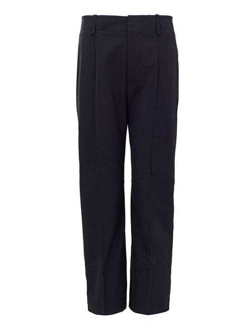 Bottega Veneta Pantalone in Twill Blue Navy da donna