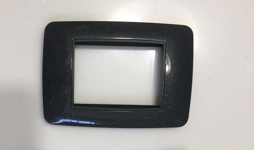 PLACCA ACCIAIO SCURO COMPATIBILE LIVING INTERNATIONAL 6603 PLACCHETTE COPRINTERRUTTORI