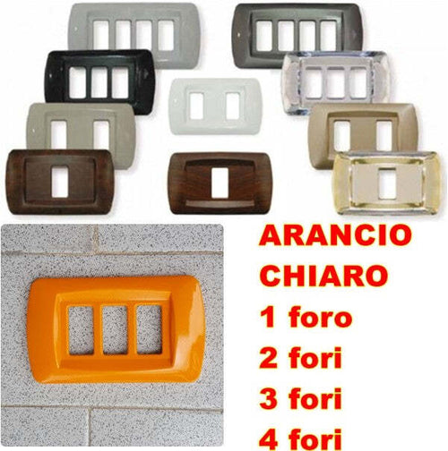 PLACCA ARANCIO CHIARO IN ABS PER SCATOLE RETTANGOLARI SERIE ECLIPSE