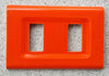 PLACCA ARANCIO IN ABS PER SCATOLE RETTANGOLARI SERIE ELITE