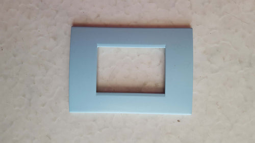 PLACCA AZZURRO POLVERE IN ABS PER SCATOLE RETTANGOLARI SERIE SOFT 2/3/4/7 POSTI