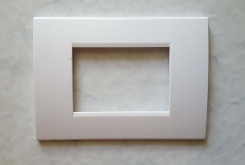 PLACCA BIANCA IN ABS PER SCATOLE RETTANGOLARI SERIE SOFT 2 / 3 / 4 / 7 POSTI