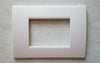PLACCA BIANCO OPACO IN ABS PER SCATOLE RETTANGOLARI SERIE SOFT