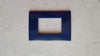 PLACCA BLU IN ABS PER SCATOLE RETTANGOLARI SERIE SOFT 2/3/4/7 POSTI