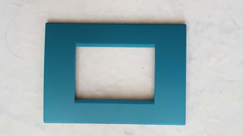 PLACCA BLU METALESCENTE IN ABS PER SCATOLE RETTANGOLARI SERIE SOFT 3/4/7 POSTI