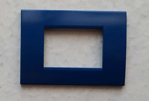 PLACCA BLU SCURO IN ABS PER SCATOLE RETTANGOLARI SERIE SOFT 2/3/4/7 POSTI