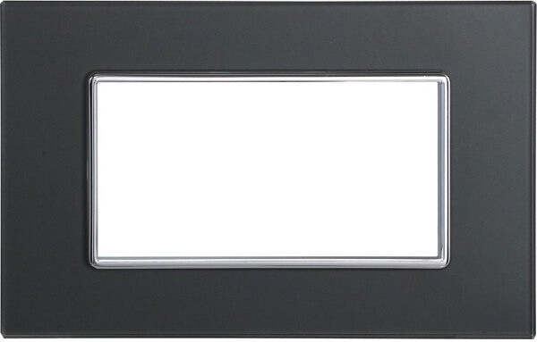 Placca Cristal 3 4 6 M Acciaio Scuro Effetto Vetro Compatibile Bticino Axolute Fai da te/Materiale elettrico/Placche/Placche per interruttori Trade Shop italia - Napoli, Commerciovirtuoso.it