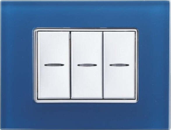 Placca Cristal 3m 4m 6m Blu Capri Effetto Vetro Compatibile Con Bticino Axolute Fai da te/Materiale elettrico/Placche/Placche per interruttori Trade Shop italia - Napoli, Commerciovirtuoso.it