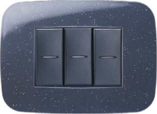 Placca Futura 3 4 6 Moduli Nero Flash Compatibile Con Bticino Axolute Fai da te/Materiale elettrico/Placche/Placche per interruttori Trade Shop italia - Napoli, Commerciovirtuoso.it