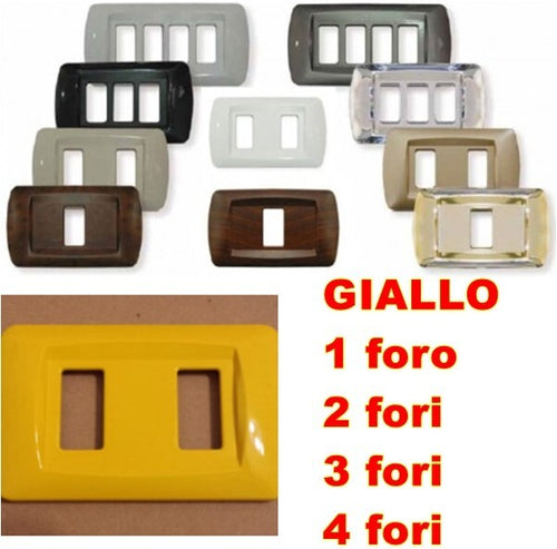 PLACCA GIALLA IN ABS PER SCATOLE RETTANGOLARI SERIE ECLIPSE