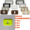PLACCA GIALLO FLUORESCENTE IN ABS PER SCATOLE RETTANGOLARI SERIE ECLIPSE