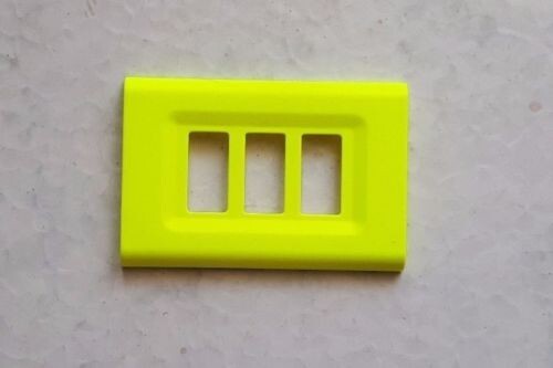 PLACCA GIALLO FLUORESCENTE IN ABS PER SCATOLE RETTANGOLARI SERIE ELITE