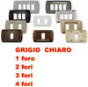 PLACCA GRIGIO CHIARO IN ABS PER SCATOLE RETTANGOLARI SERIE ECLIPSE