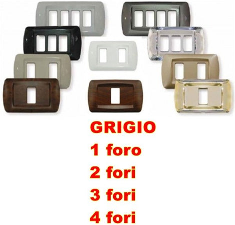 PLACCA GRIGIO IN ABS PER SCATOLE RETTANGOLARI SERIE ECLIPSE