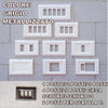 PLACCA GRIGIO METALLIZZATO IN ABS PER SCATOLE RETTANGOLARI SERIE ELITE