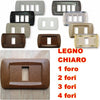PLACCA LEGNO CHIARO IN ABS PER SCATOLE RETTANGOLARI SERIE ECLIPSE