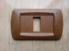 PLACCA LEGNO CHIARO IN ABS PER SCATOLE RETTANGOLARI SERIE ECLIPSE
