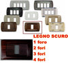 PLACCA LEGNO SCURO IN ABS PER SCATOLE RETTANGOLARI SERIE ECLIPSE